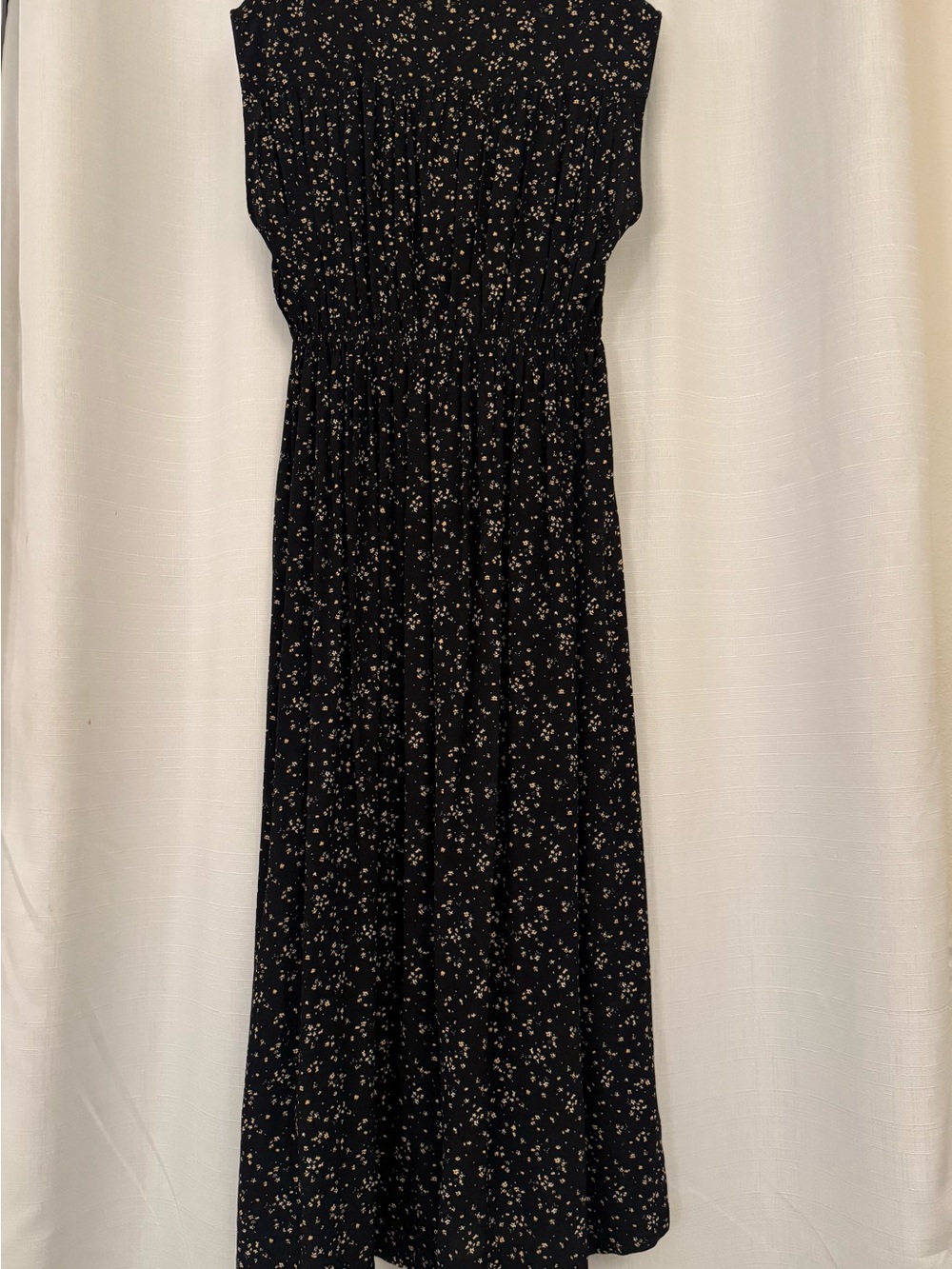 Ganni Black Pink Floral Print Maxi Dress “NWT” 36